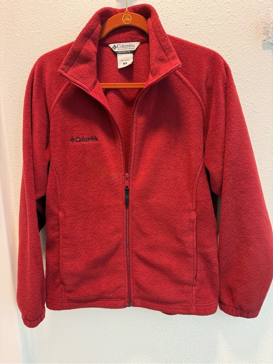 Columbia Jackets & Blazers - Columbia Full Zip Fleece Red Outdoor Casual Sz(M)